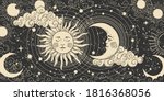 magical banner for astrology ... | Shutterstock .eps vector #1816368056