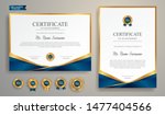 Blue And Gold Certificate Of...