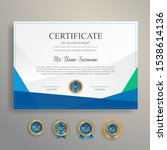 appreciation certificate in... | Shutterstock .eps vector #1538614136