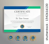 appreciation certificate in... | Shutterstock .eps vector #1542616130