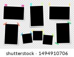 set of square photo frames on... | Shutterstock .eps vector #1494910706
