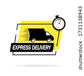 fast shipping. truck logo... | Shutterstock .eps vector #1731138943