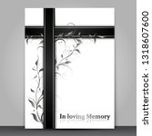 Mourning Card With 3d Effect...