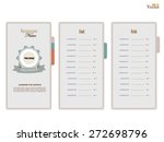 restaurant menu design.menu... | Shutterstock .eps vector #272698796
