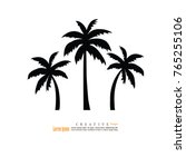 coconut tree icon.vector... | Shutterstock .eps vector #765255106