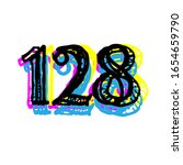 number on isolated background... | Shutterstock . vector #1654659790