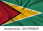 Guyana's national flag.waving...