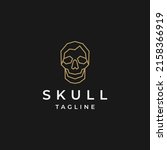 skull head logo icon design... | Shutterstock .eps vector #2158366919