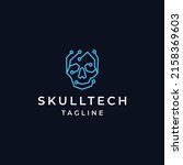 skull tech logo icon design... | Shutterstock .eps vector #2158369603