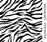 Full Seamless Zebra Tiger...