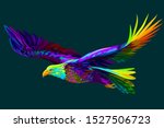 soaring bald eagle. abstract ... | Shutterstock .eps vector #1527506723