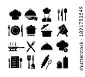 cooking related icon set.... | Shutterstock .eps vector #1891753549