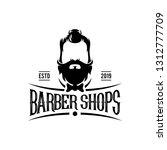 beard logo design | Shutterstock .eps vector #1312777709