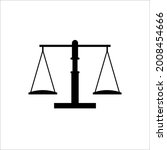 scale vector icon set. justice... | Shutterstock .eps vector #2008454666