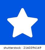 white carved star on blue... | Shutterstock .eps vector #2160396169