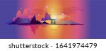 horizontal japanese view with... | Shutterstock .eps vector #1641974479