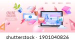 vector online education ... | Shutterstock .eps vector #1901040826