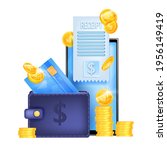 online payment  vector finance... | Shutterstock .eps vector #1956149419