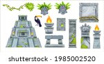 aztec maya ancient culture set  ... | Shutterstock .eps vector #1985002520