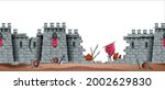 Stone Castle Vector Wall...