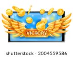 victory game concept  winner... | Shutterstock .eps vector #2004559586