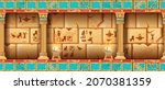egypt temple seamless game... | Shutterstock .eps vector #2070381359
