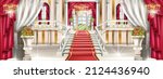 palace interior background ... | Shutterstock .eps vector #2124436940