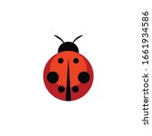 Ladybug Cartoon Vector  Icon On ...