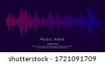 modern sound wave equalizer.... | Shutterstock .eps vector #1721091709