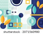 geomatric abstract vector... | Shutterstock .eps vector #2071560980