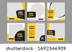 set of editable minimal square... | Shutterstock .eps vector #1692346909
