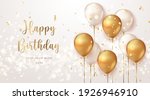 elegant golden ballon happy... | Shutterstock .eps vector #1926946910