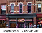 Small photo of Nashville, Tennessee, USA - January 26, 2022: Miranda Lambert's Casa Rosa Tex-Mex Cantina on Broadway Street in Nashville, TN.