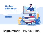 online education or business... | Shutterstock .eps vector #1477328486