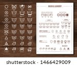 laundry flat icons illustration ... | Shutterstock .eps vector #1466429009