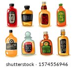 kombucha bottles bar set.... | Shutterstock .eps vector #1574556946