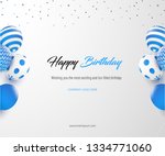 corporate birthday card | Shutterstock .eps vector #1334771060