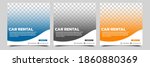 set of editable square banner... | Shutterstock .eps vector #1860880369