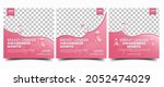 breast cancer social media post ... | Shutterstock .eps vector #2052474029