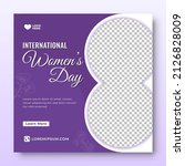 women's day social media post... | Shutterstock .eps vector #2126828009
