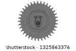 bear shield   3d rendering | Shutterstock . vector #1325863376