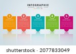 concept business infographic... | Shutterstock .eps vector #2077833049