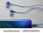 blue phone simple music... | Shutterstock . vector #1853530903