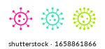 colored vibrant virus icons.... | Shutterstock .eps vector #1658861866