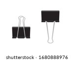 metal paper clip or binder.... | Shutterstock .eps vector #1680888976