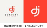 abstract initial letter d and j ... | Shutterstock .eps vector #1751634059