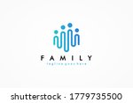 abstract people logo. blue... | Shutterstock .eps vector #1779735500