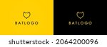 bat logo.  simple bat icon... | Shutterstock .eps vector #2064200096