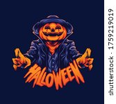 halloween character jack o... | Shutterstock .eps vector #1759219019