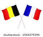 flags of france and belgium in... | Shutterstock . vector #1544379290